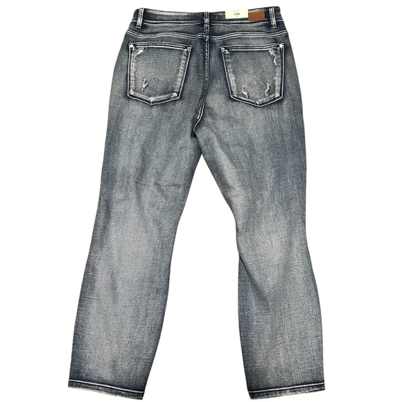 Judy Blue Mary Lou Vintage Hi-Rise Stretch Destroyed Boyfriend Jeans Size 16W - Picture 3 of 7